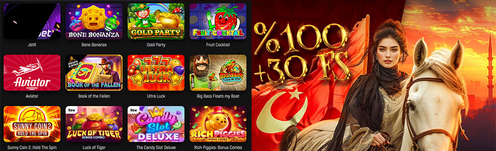 Türkiye'de oynanabilecek en iyi çevrimiçi slotlar.